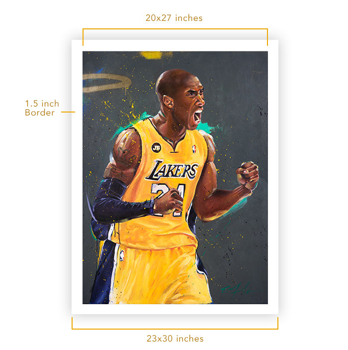 18 - Kobe 8/24 - Embellished Print