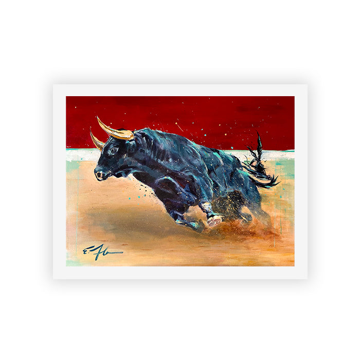 16 - El Toro de la Cuidad - Embellished Print