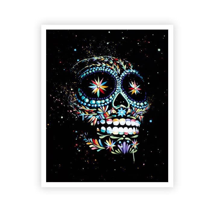 13 - Flotomi Black Skull - Print